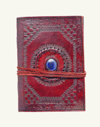Leather Embossed Stone Eye Journal